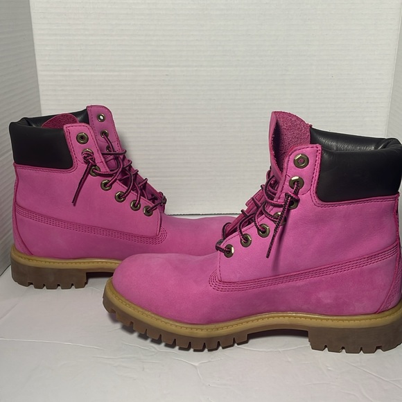 MEN’s 7.5 Pink Timberlands Susan G Komen edition Breast Cancer Awareness - Picture 12 of 13